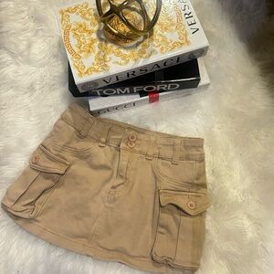 Tan Women's Cargo Shorts
